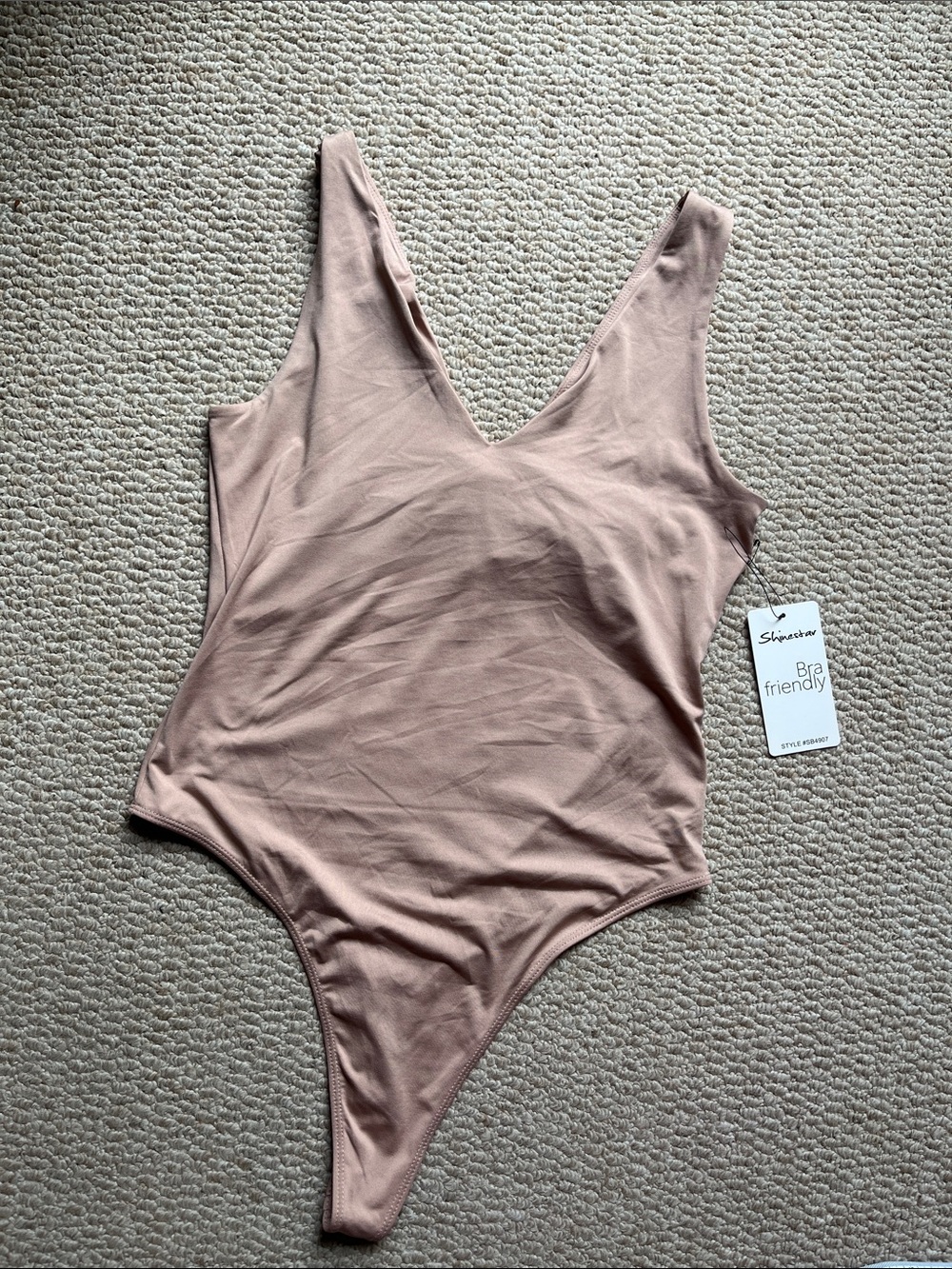 Shinestar Mauve Pink One-Piece Bodysuit